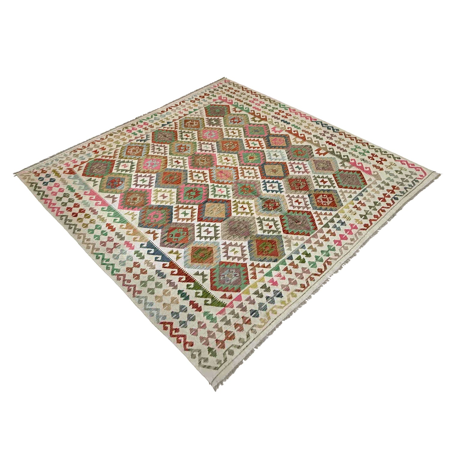 Handmade Multi Kilim Geometric 8x10 ft