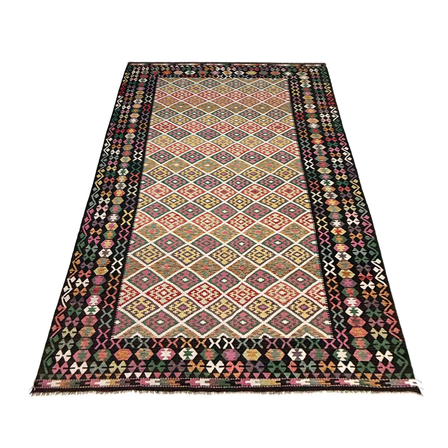 Handmade Multi Kilim Geometric 10x16 ft