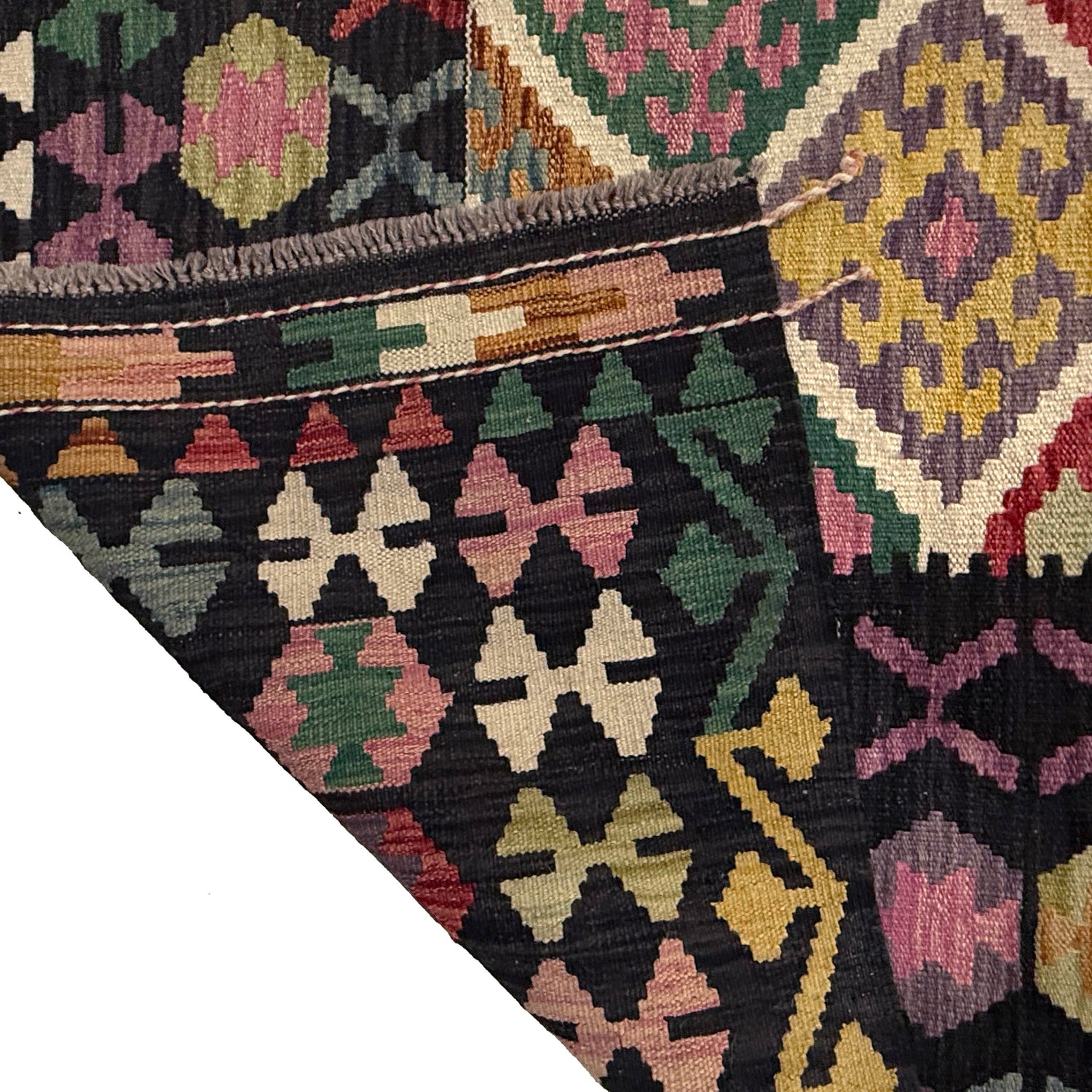 Handmade Multi Kilim Geometric 10x16 ft