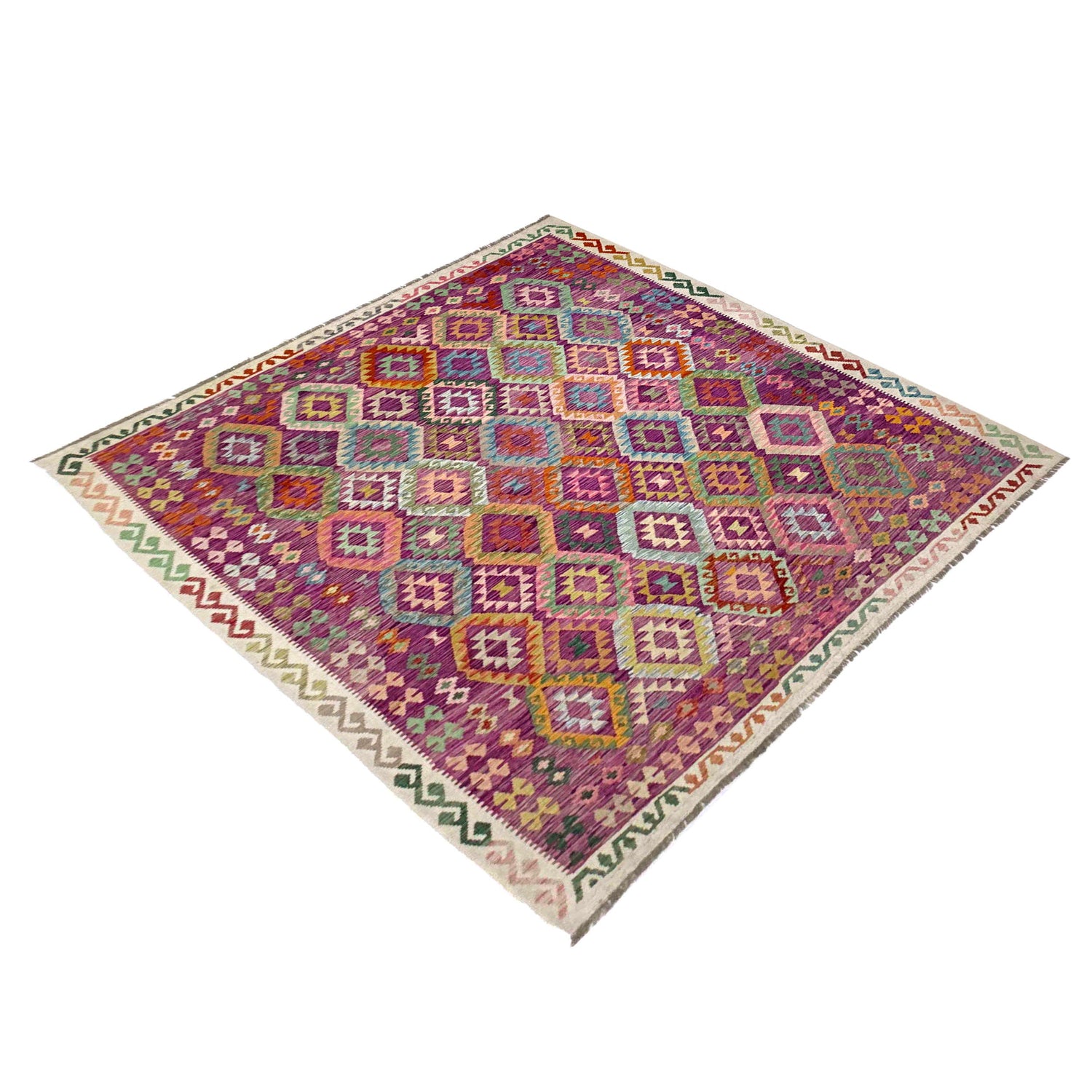 Handmade Multi Kilim Geometric 8x10 ft