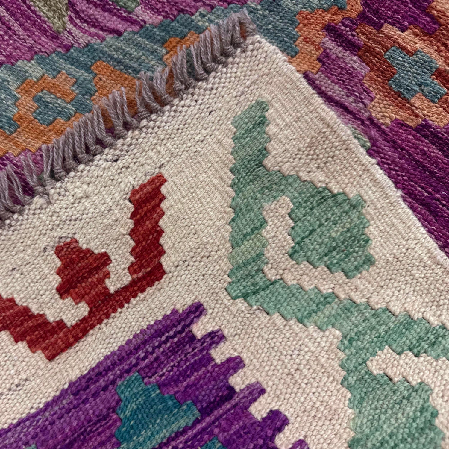 Handmade Multi Kilim Geometric 8x10 ft