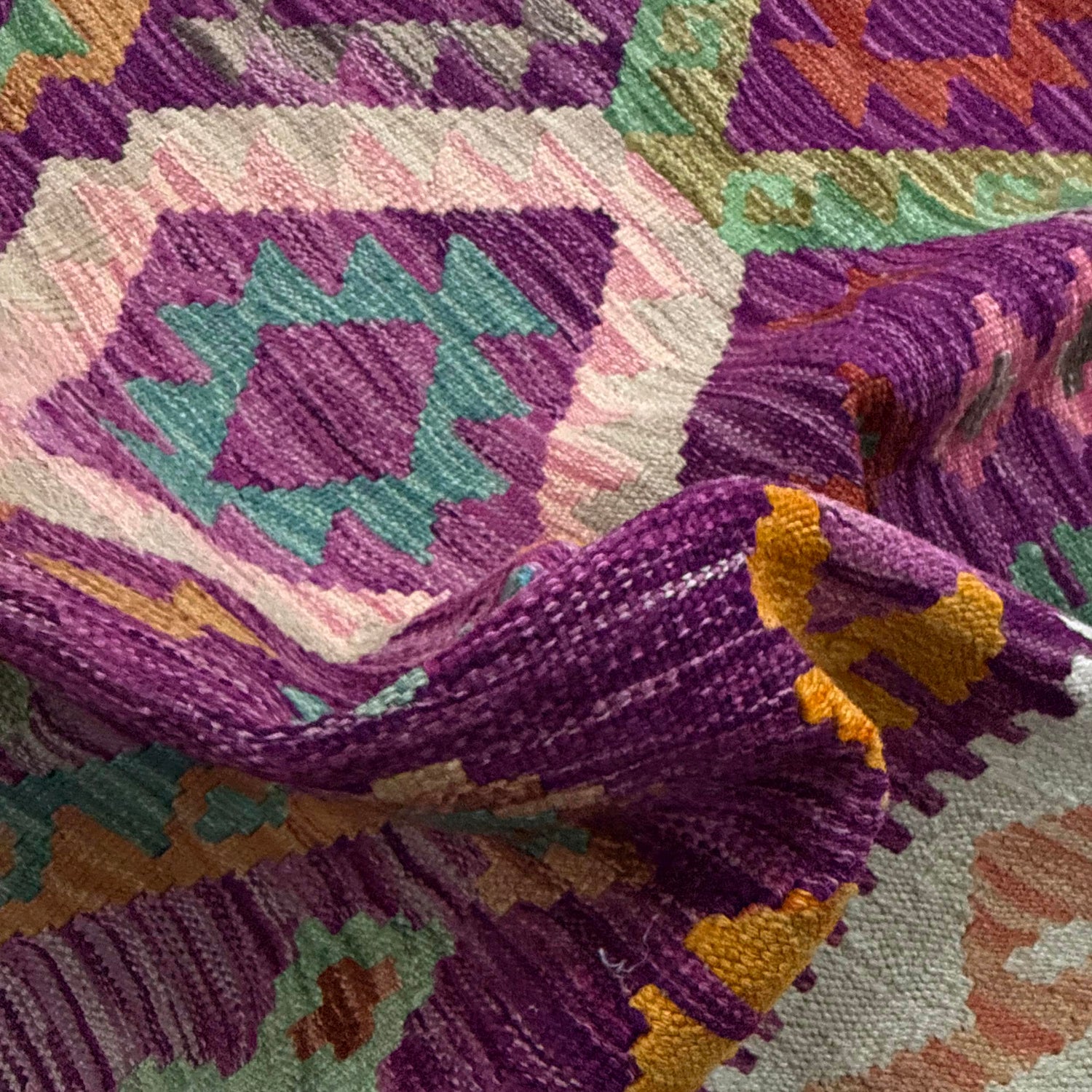 Handmade Multi Kilim Geometric 8x10 ft