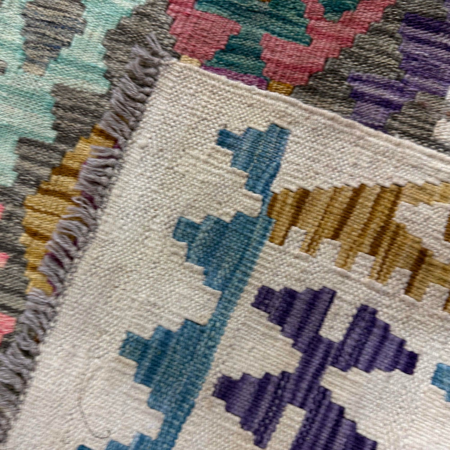 Handmade Multi Kilim Geometric 10x16 ft