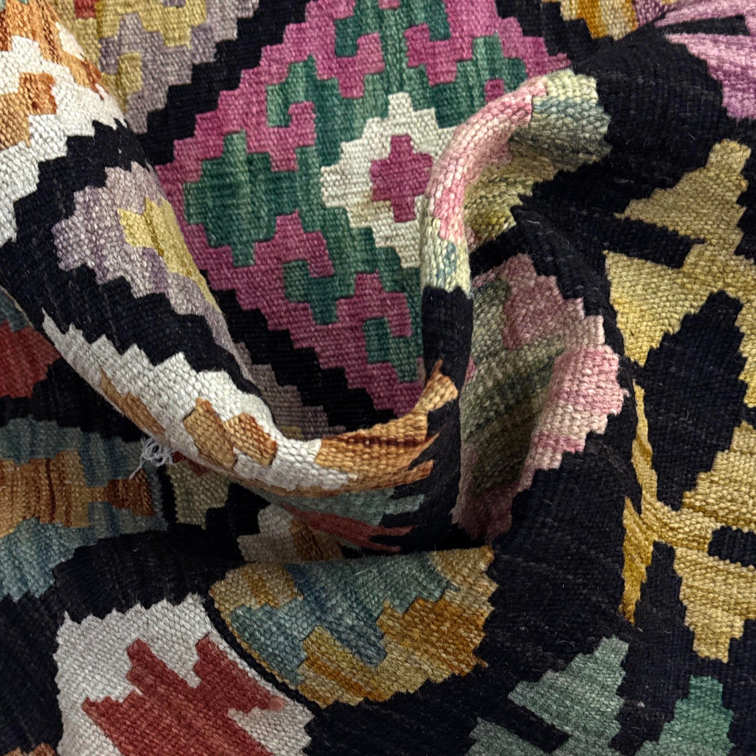 Handmade Multi Kilim Geometric 10x16 ft