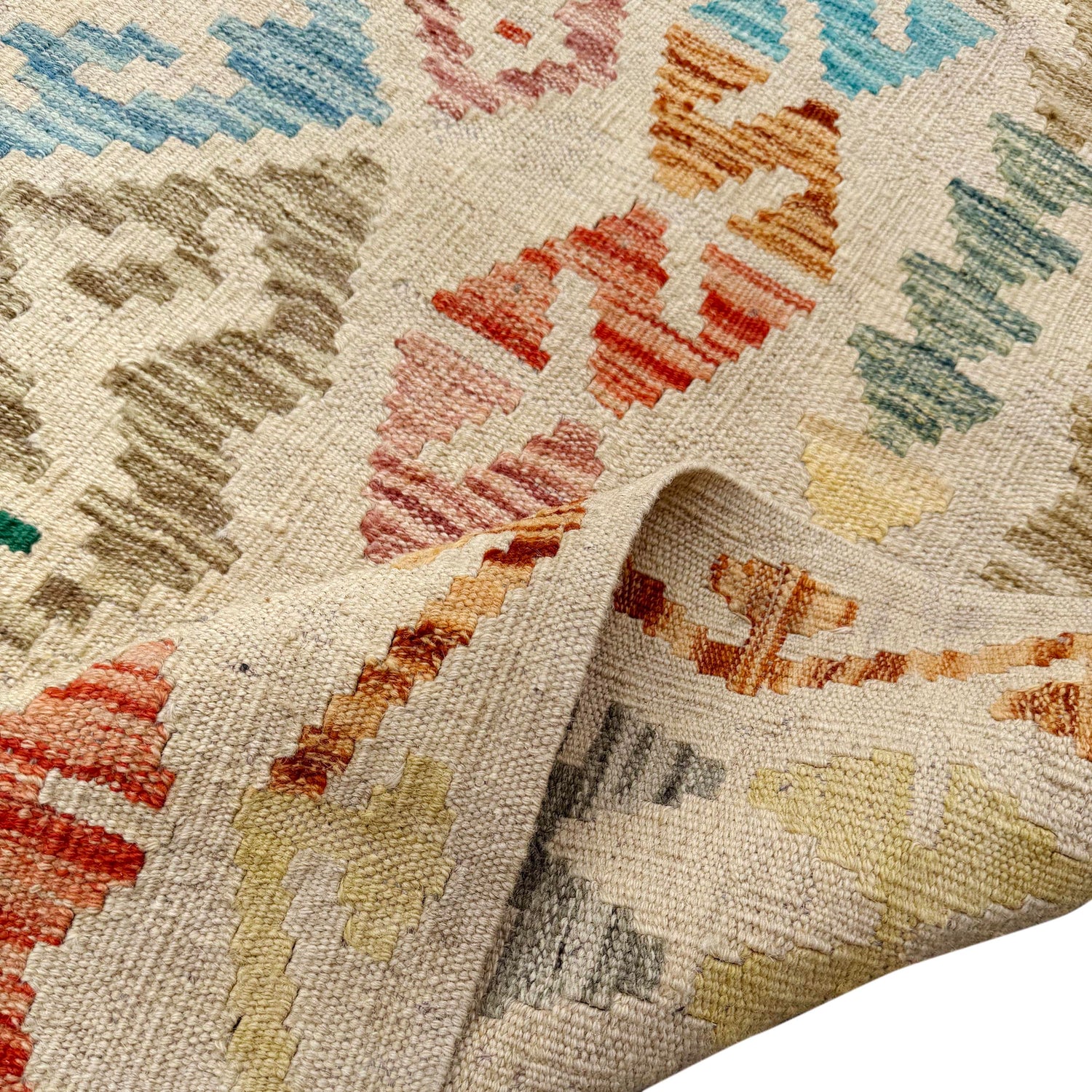 Handmade Multi Kilim Geometric 13x20 ft
