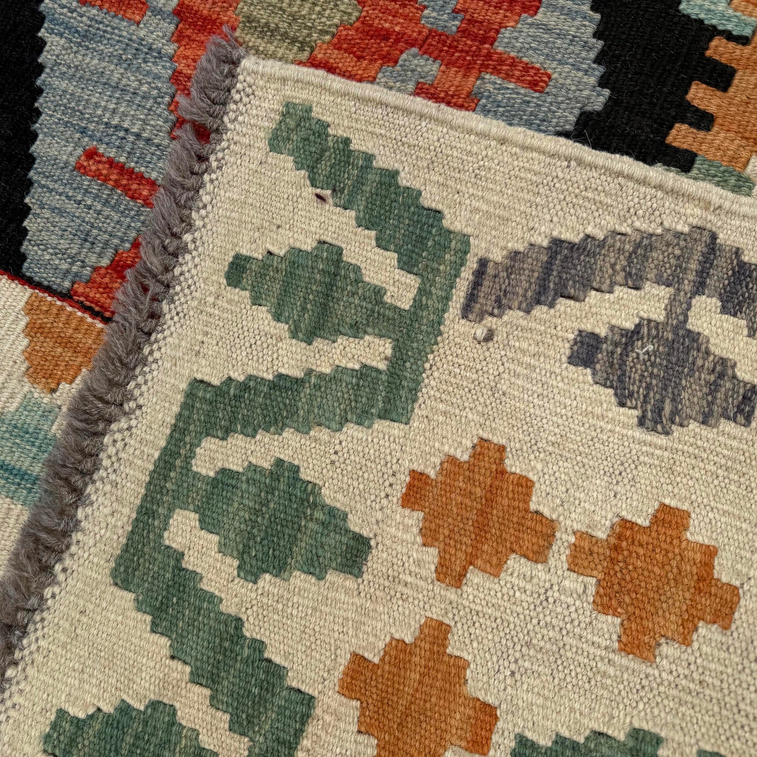 Handmade Multi Kilim Geometric 13x20 ft