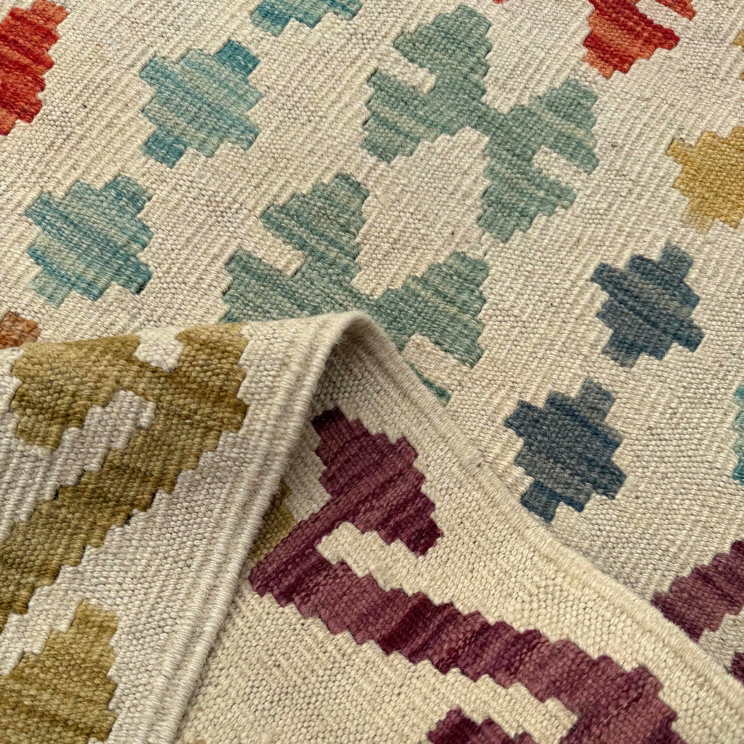 Handmade Multi Kilim Geometric 13x20 ft