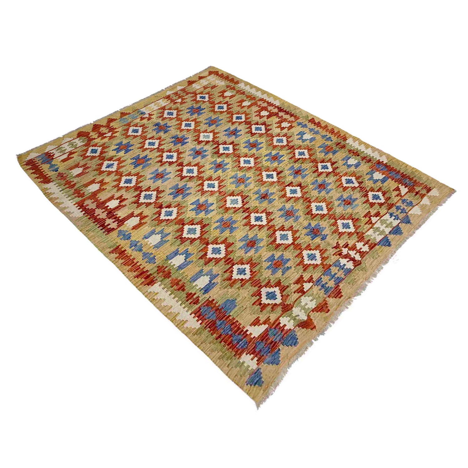 Handmade Multi Kilim Geometric 5x8 ft