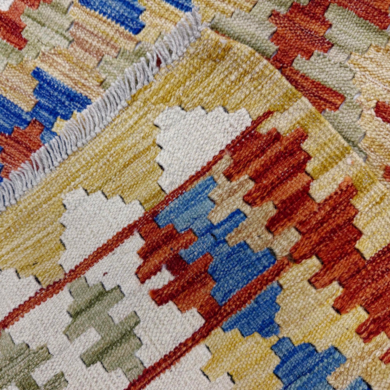Handmade Multi Kilim Geometric 5x8 ft