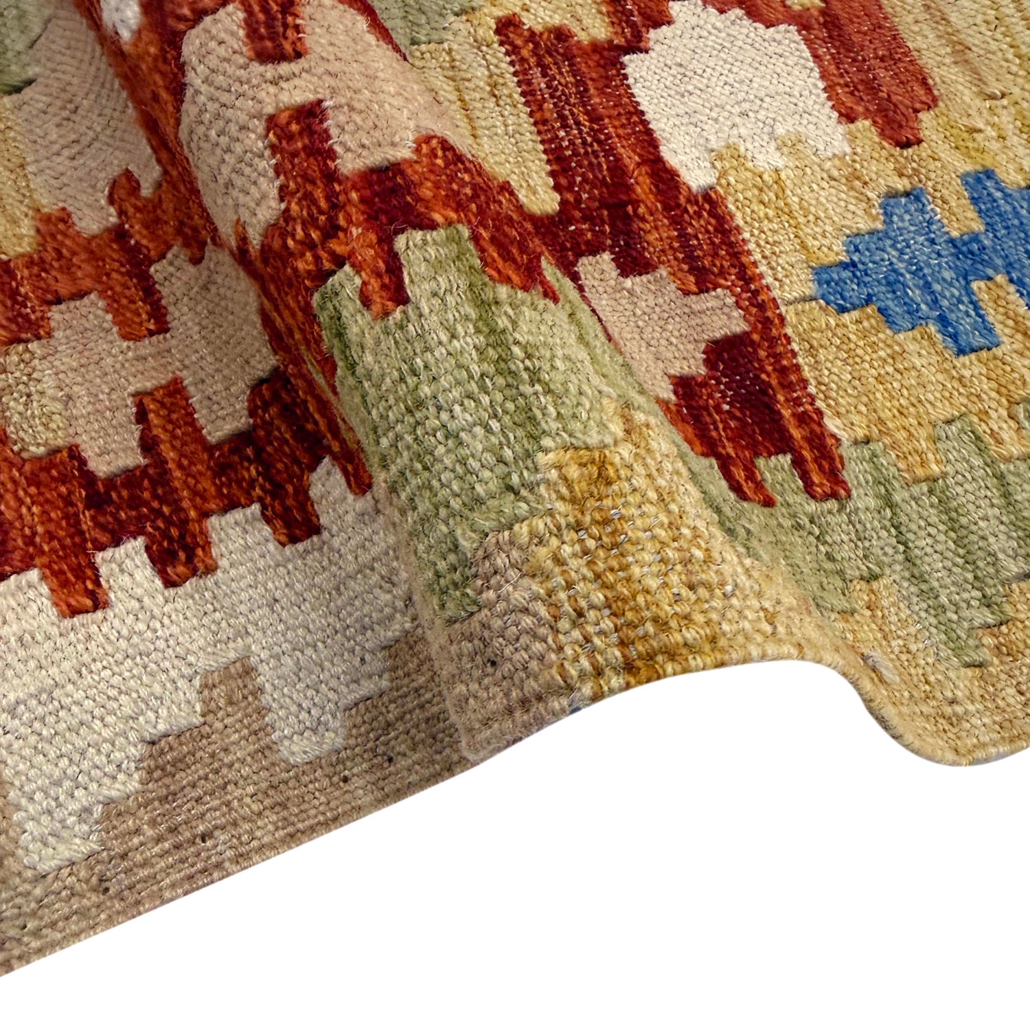 Handmade Multi Kilim Geometric 5x8 ft