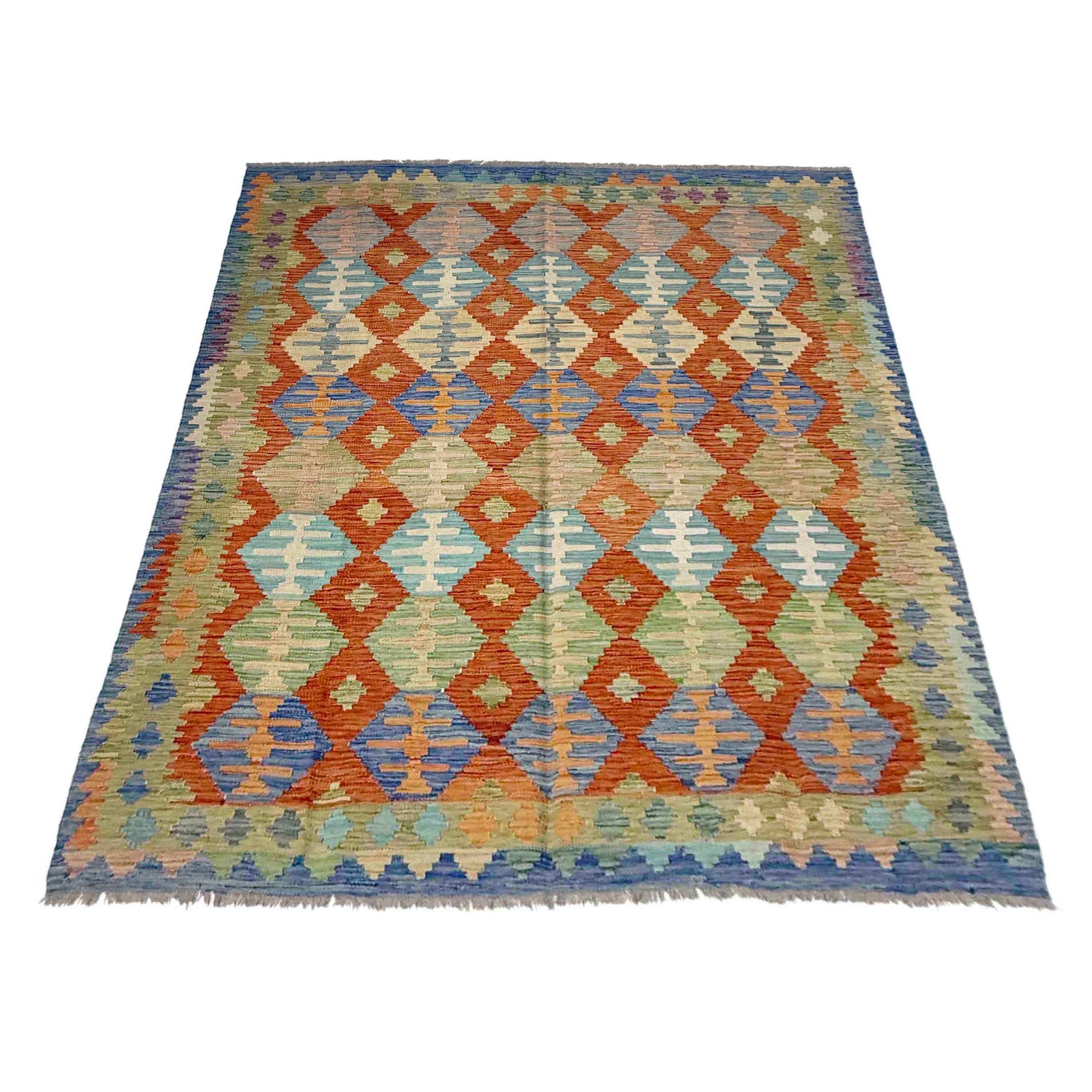 Handmade Multi Kilim Geometric 5x8 ft