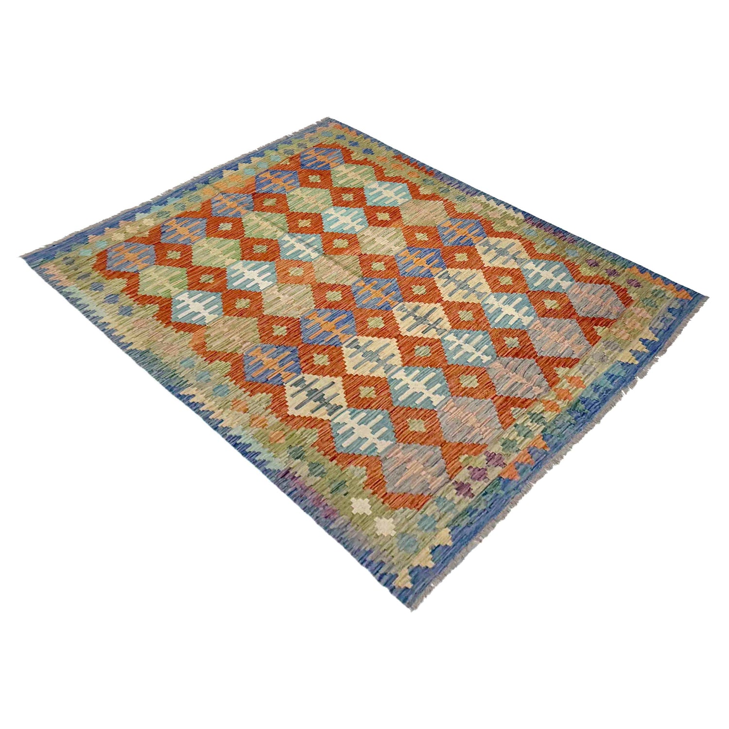 Handmade Multi Kilim Geometric 5x8 ft
