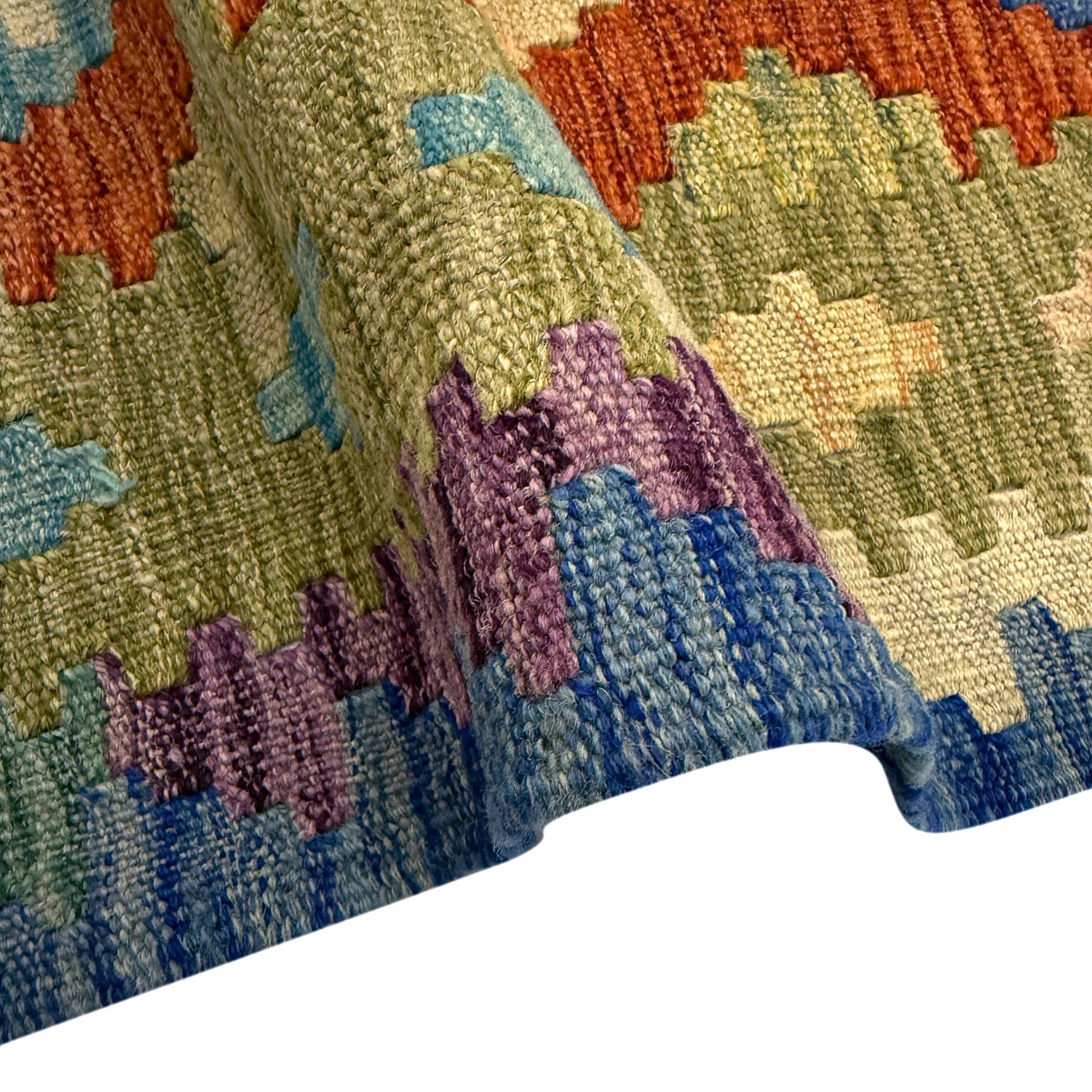Handmade Multi Kilim Geometric 5x8 ft