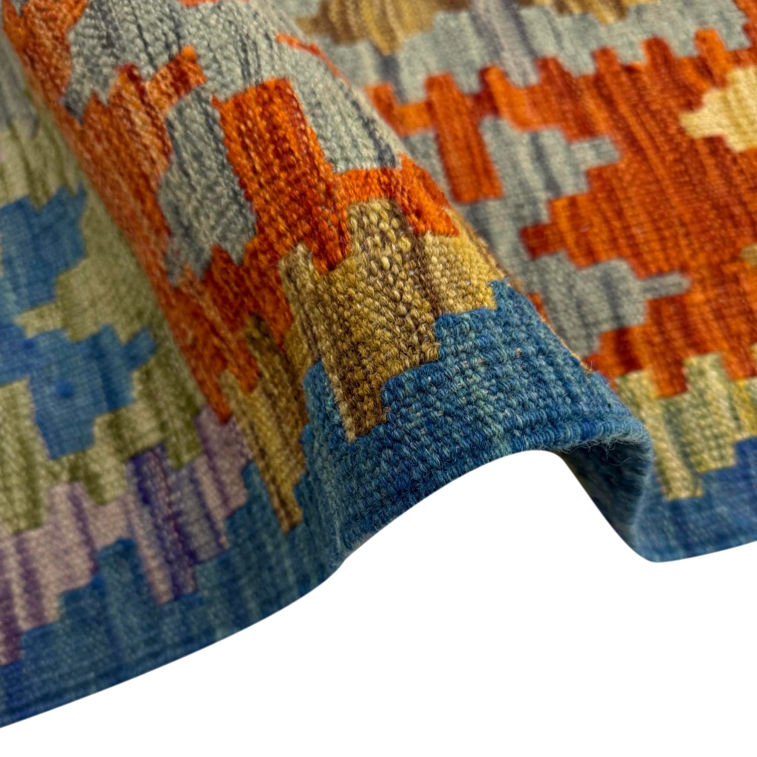 Handmade Multi Kilim Geometric 5x8 ft