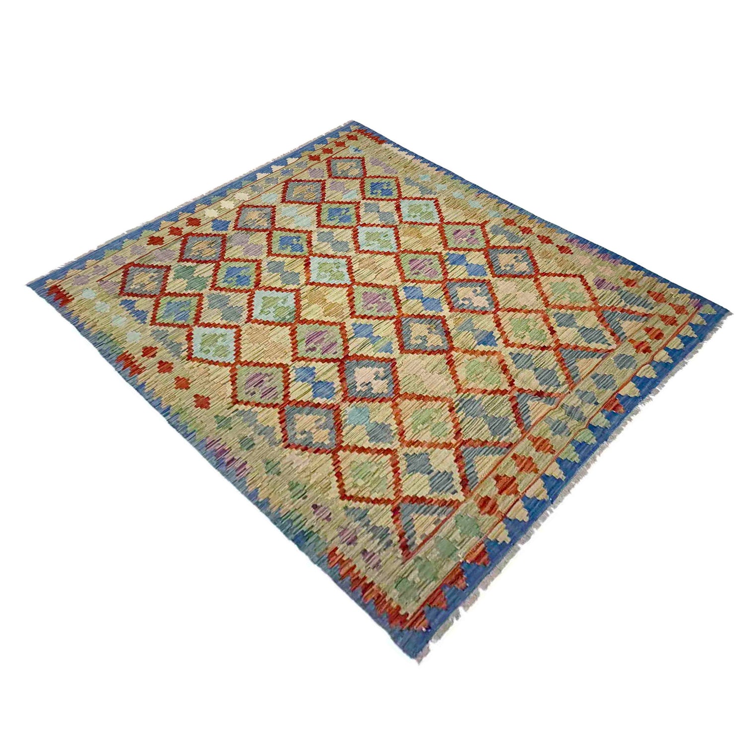 Handmade Multi Kilim Geometric 5x8 ft