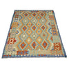 Handmade Multi Kilim Geometric 5x8 ft