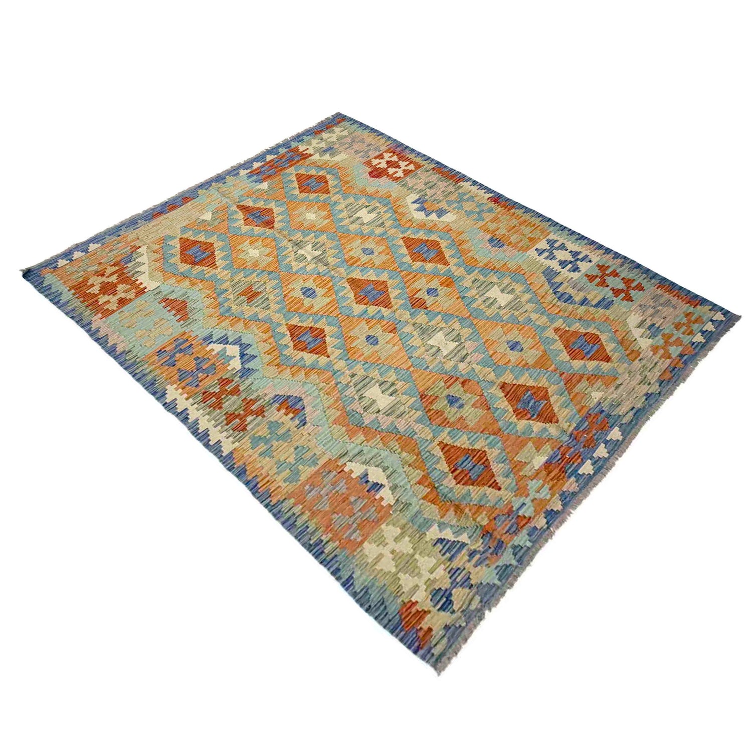Handmade Multi Kilim Geometric 5x8 ft