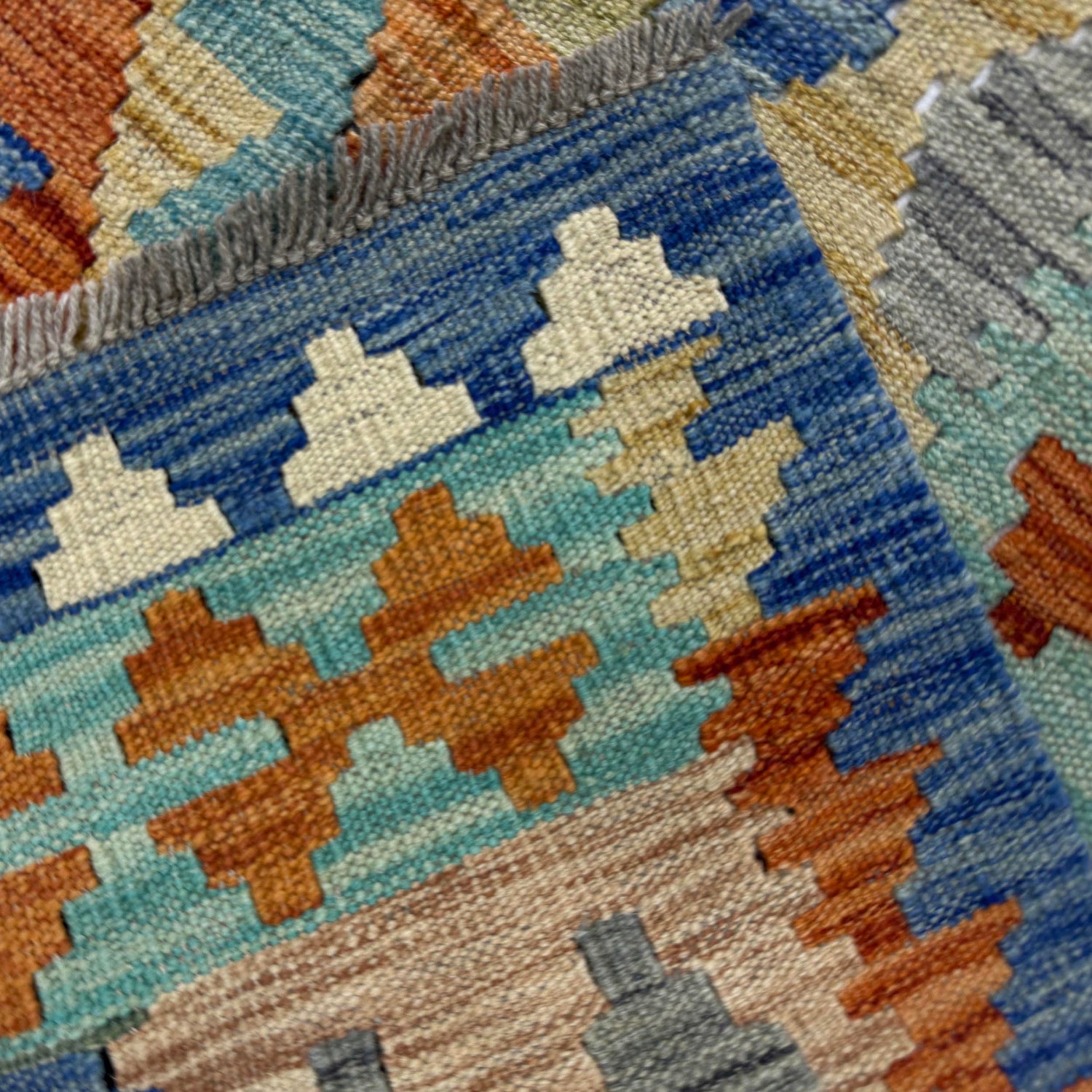 Handmade Multi Kilim Geometric 5x8 ft