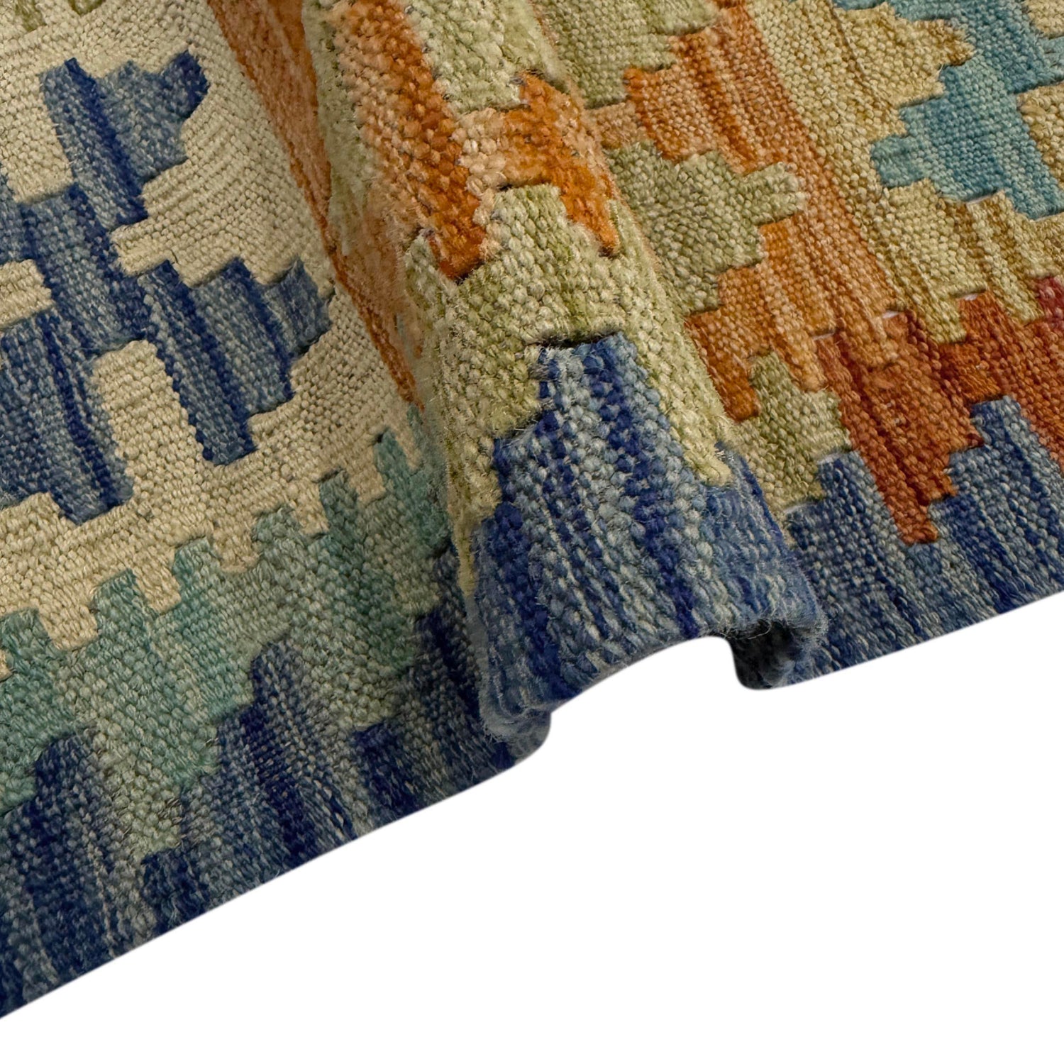 Handmade Multi Kilim Geometric 5x8 ft