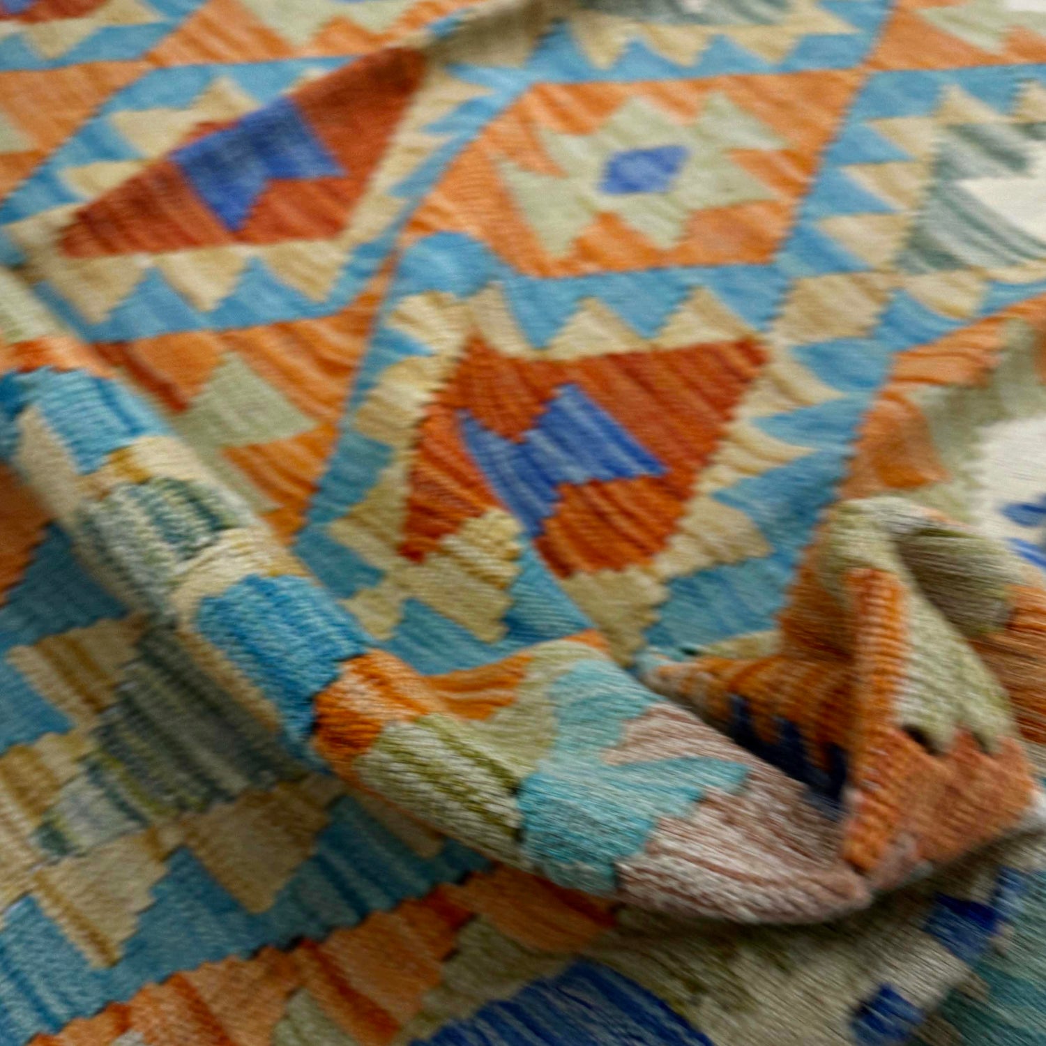 Handmade Multi Kilim Geometric 5x8 ft