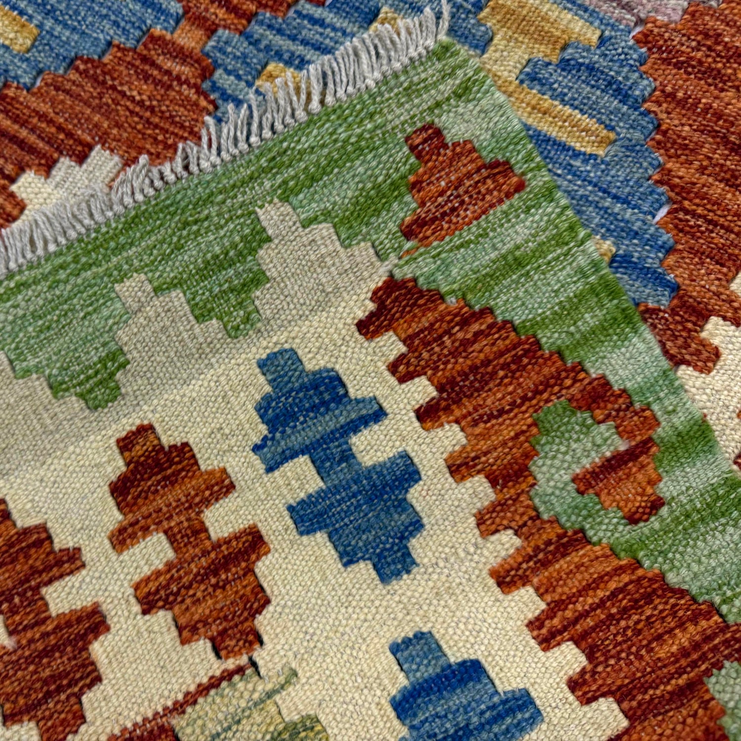 Handmade Multi Kilim Geometric 5x8 ft