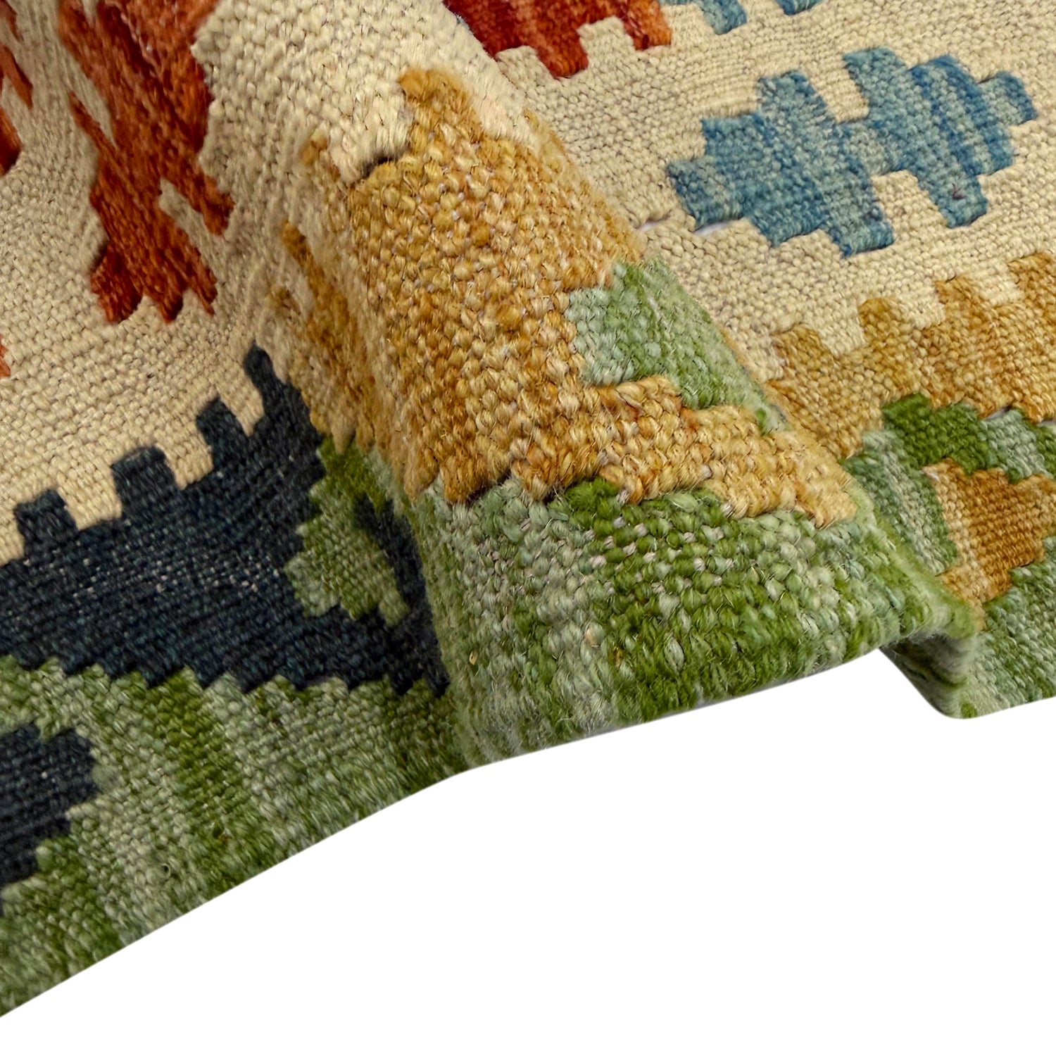 Handmade Multi Kilim Geometric 5x8 ft