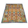 Handmade Multi Kilim Geometric 5x8 ft