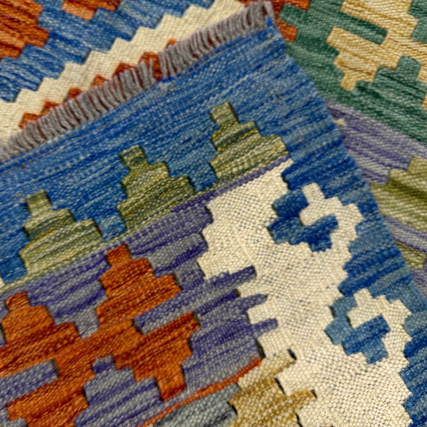 Handmade Multi Kilim Geometric 5x8 ft