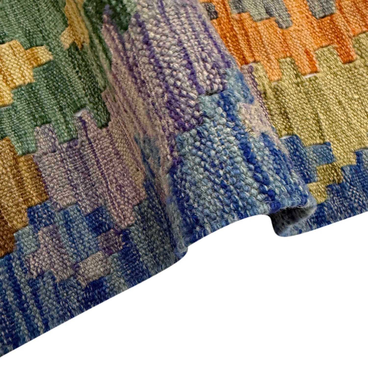 Handmade Multi Kilim Geometric 5x8 ft