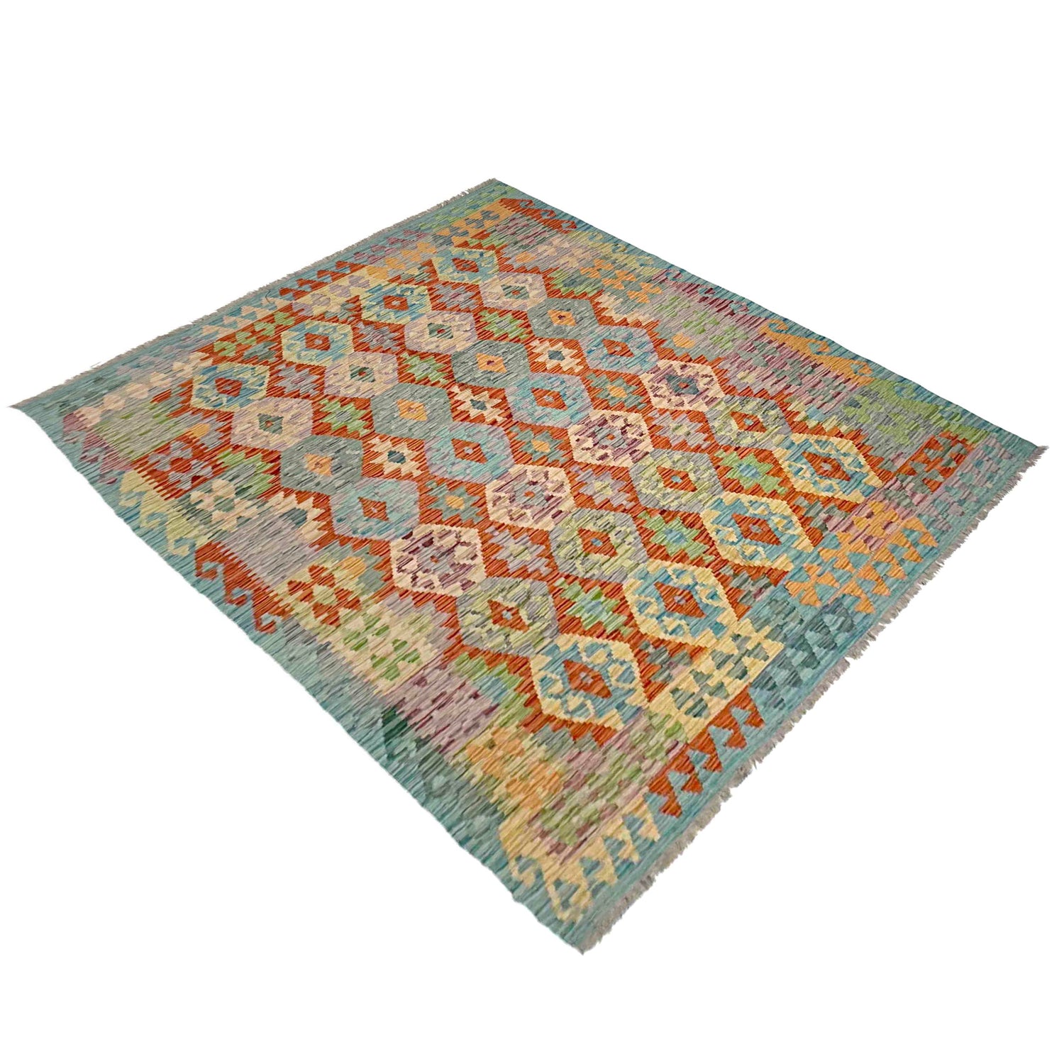 Handmade Multi Kilim Geometric 5x8 ft