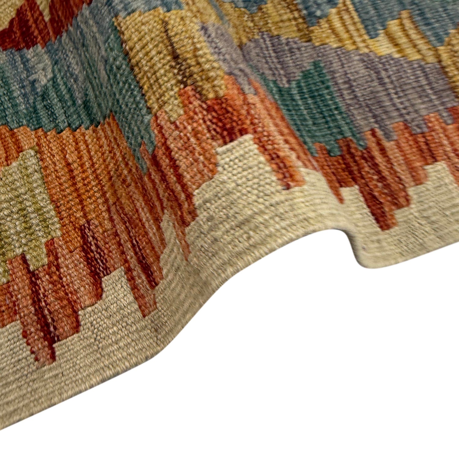 Handmade Multi Kilim Geometric 4x6 ft