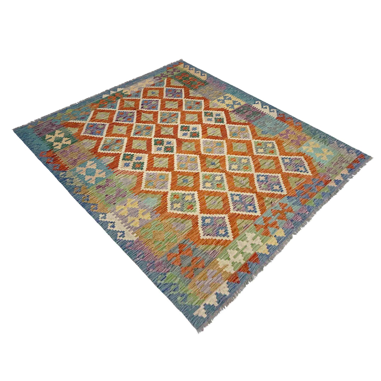 Handmade Multi Kilim Geometric 5x8 ft
