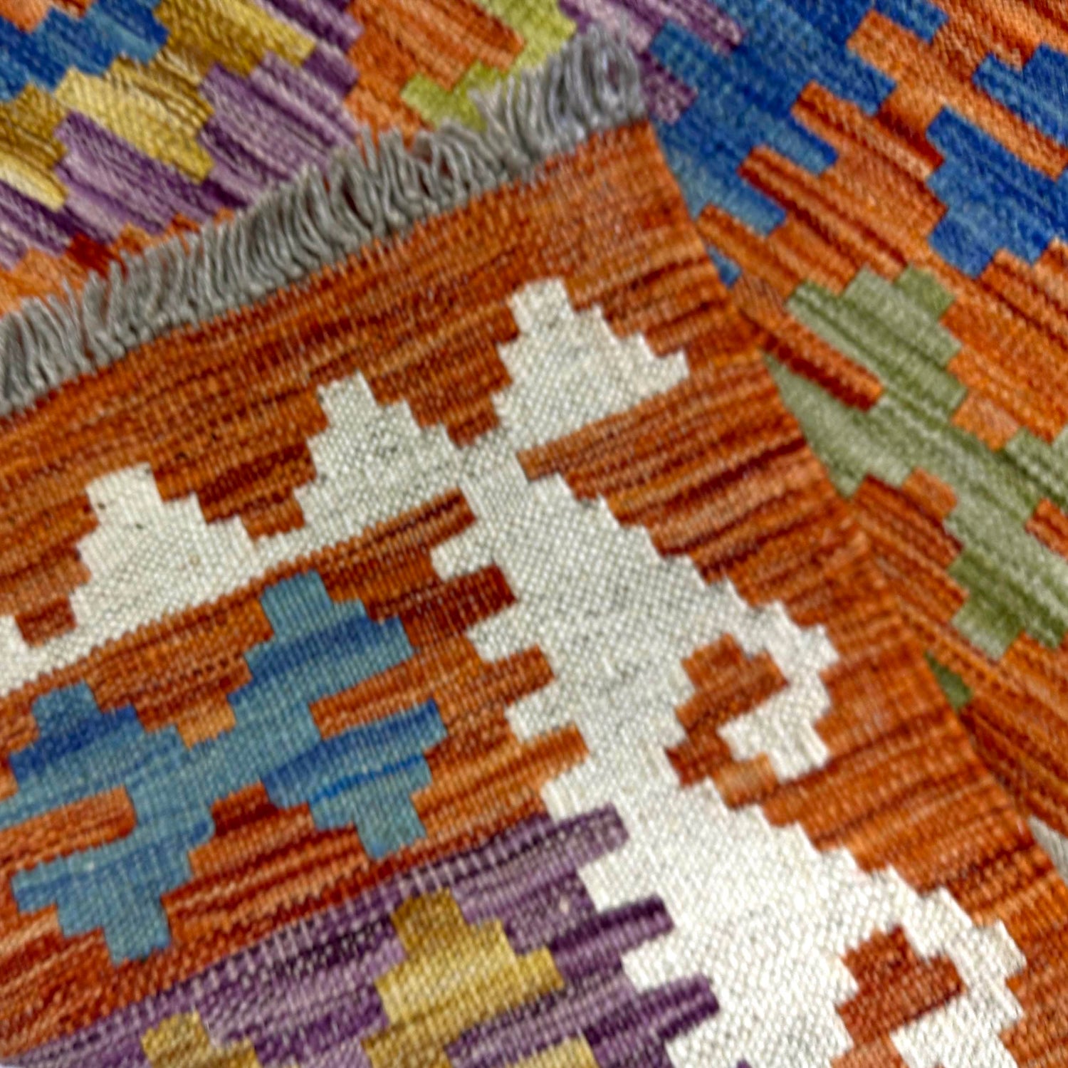Handmade Multi Kilim Geometric 5x8 ft