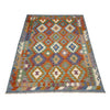 Handmade Multi Kilim Geometric 5x8 ft