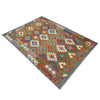 Handmade Multi Kilim Geometric 5x8 ft