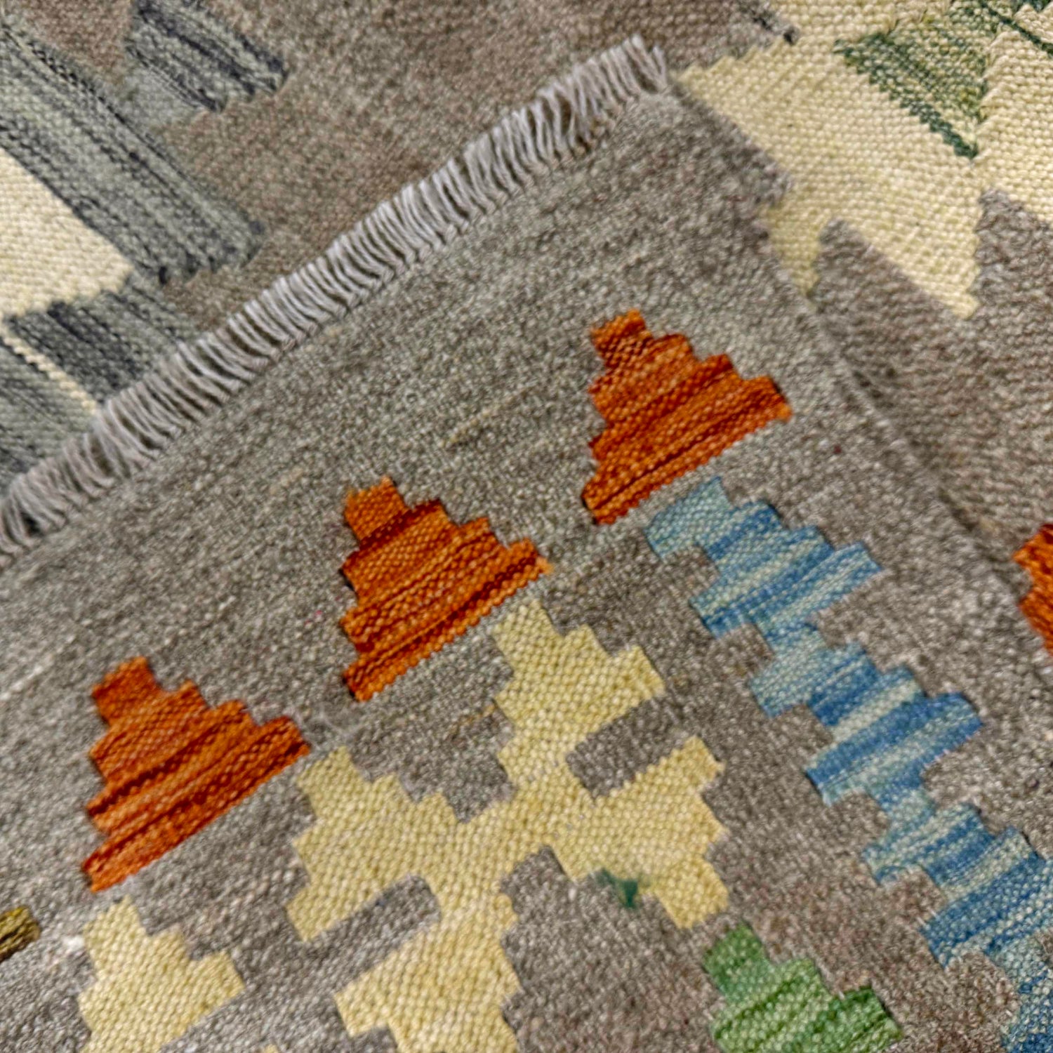 Handmade Multi Kilim Geometric 5x8 ft