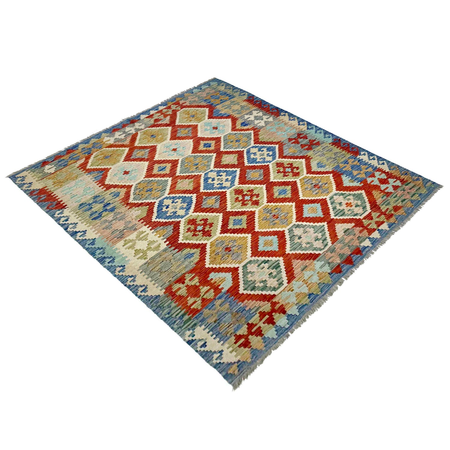 Handmade Multi Kilim Geometric 5x8 ft