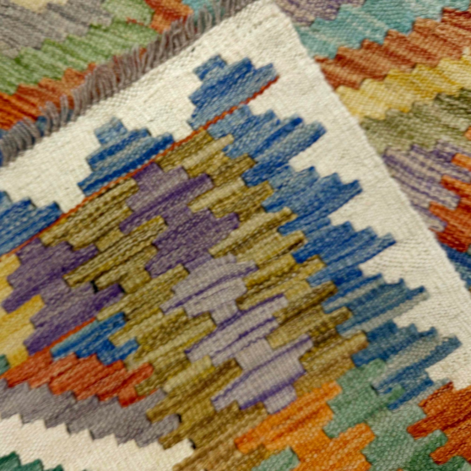 Handmade Multi Kilim Geometric 5x8 ft