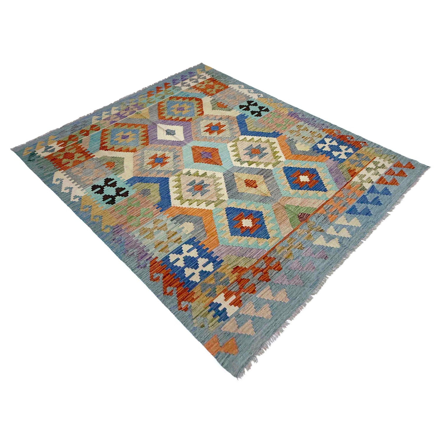 Handmade Multi Kilim Geometric 5x8 ft