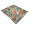 Handmade Multi Kilim Geometric 5x8 ft