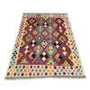 Handmade Multi Kilim Geometric 4x6 ft