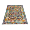Handmade Multi Kilim Geometric 4x6 ft