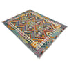 Handmade Multi Kilim Geometric 4x6 ft