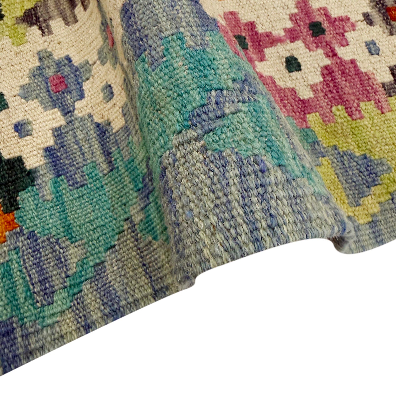 Handmade Multi Kilim Geometric 4x6 ft
