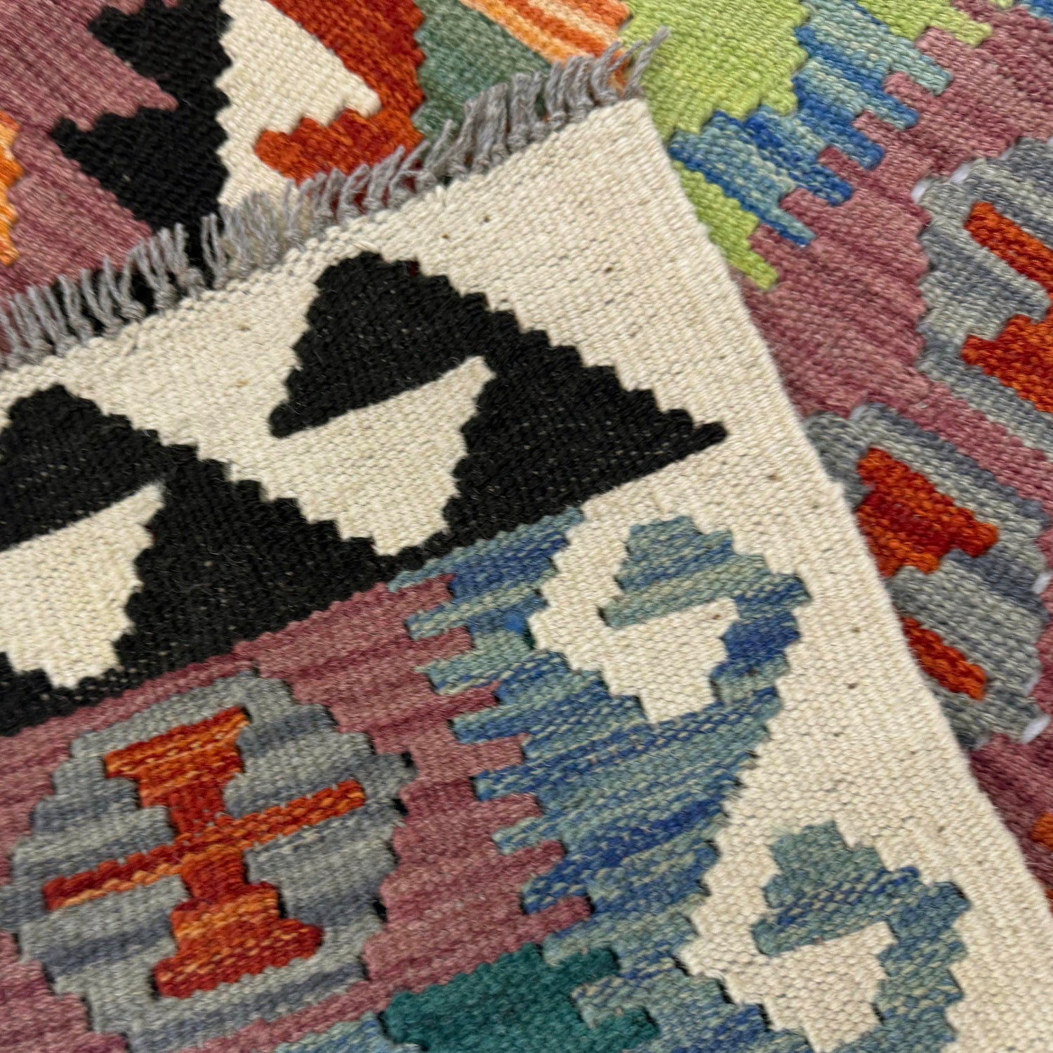 Handmade Multi Kilim Geometric 3x5 ft