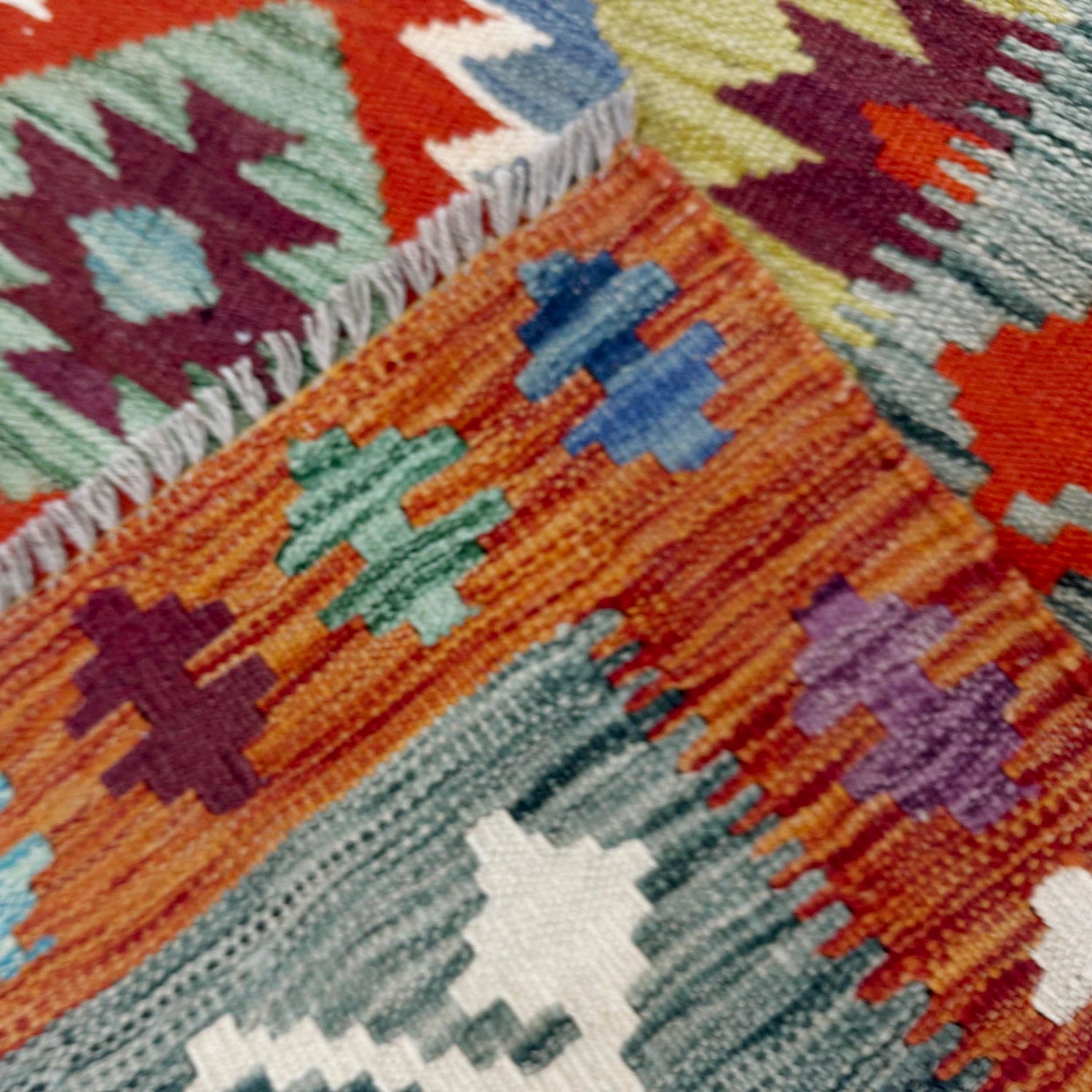 Handmade Multi Kilim Geometric 3x5 ft