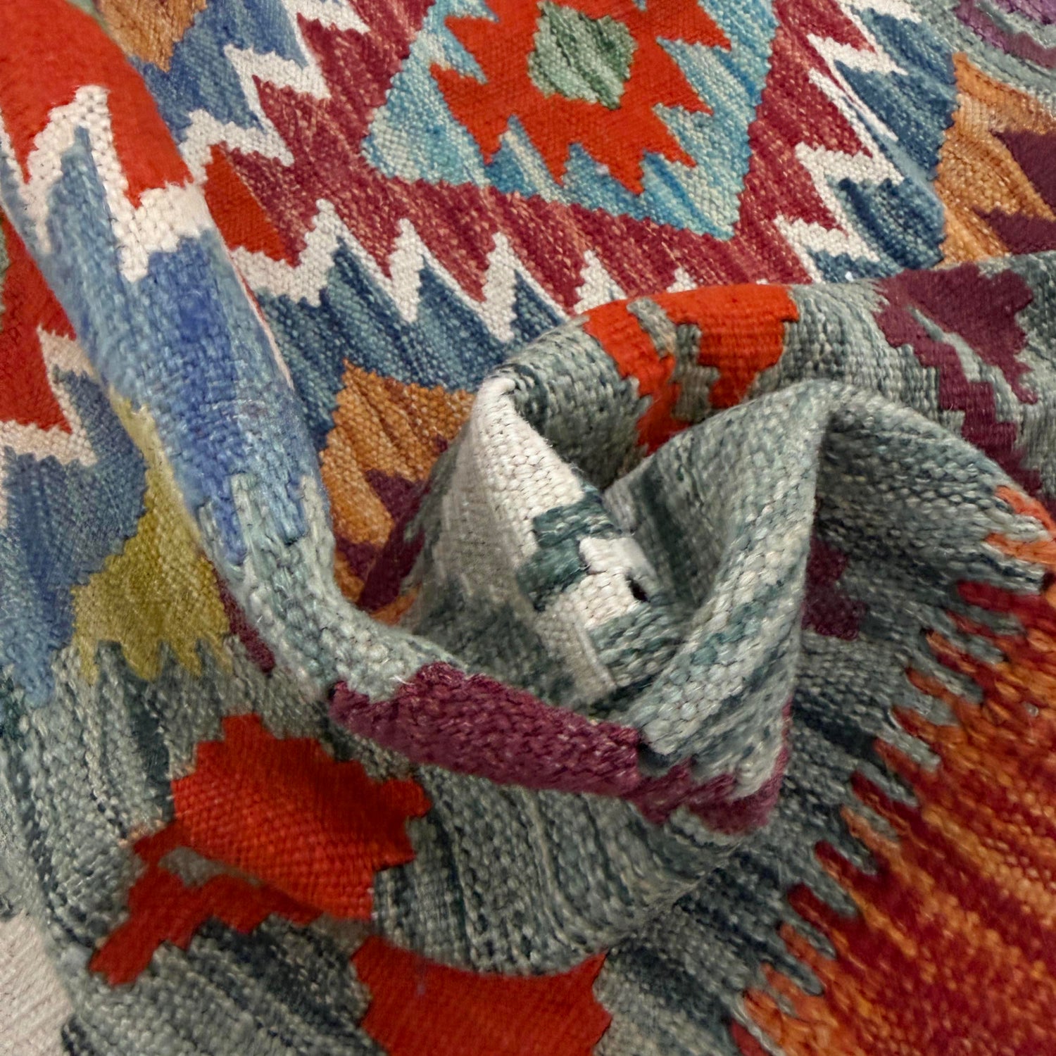 Handmade Multi Kilim Geometric 3x5 ft