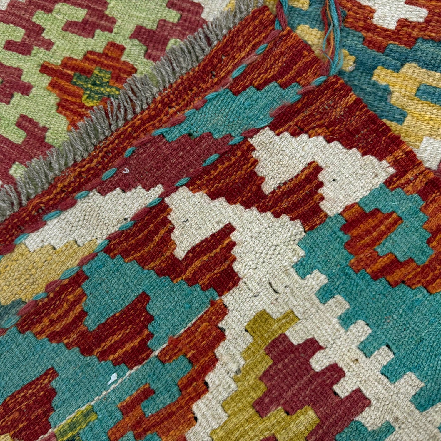 Handmade Multi Kilim Geometric 3x5 ft