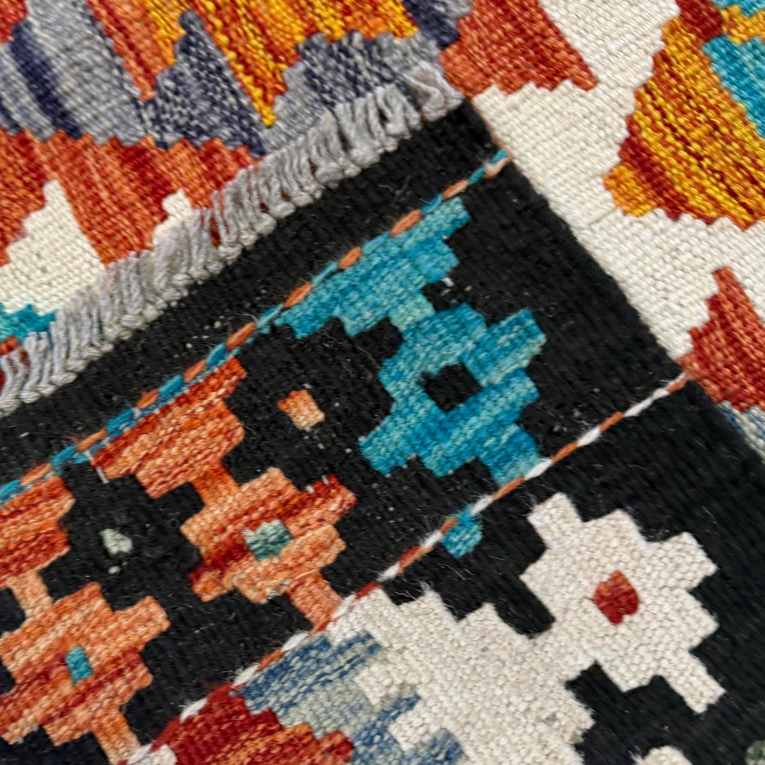 Handmade Multi Kilim Geometric 3x5 ft