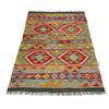 Handmade Multi Kilim Geometric 3x5 ft